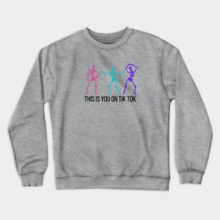 Skeleton Tik Tok Dance Crewneck Sweatshirt